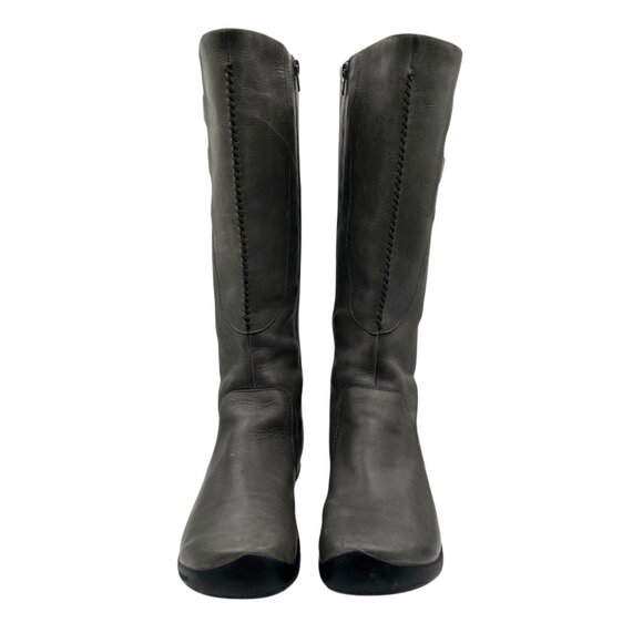 Keen Bern Baby Olive Green Tall Leather Outdoor Hiking Moto Riding Boots (11) - Picture 3 of 16